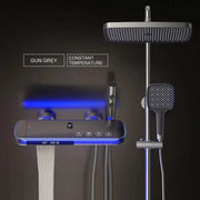 Essentialshouses LE  Grey CT / 12 inch / 25cm | 90-110cm 🚿 Bathroom Thermostat Shower System Set with Bidet Mixer Tap – Precision, Comfort & Elegance