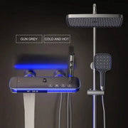 Essentialshouses LE  Grey HT / 12 inch / 25cm | 90-110cm 🚿 Bathroom Thermostat Shower System Set with Bidet Mixer Tap – Precision, Comfort & Elegance
