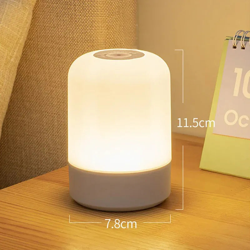 Essentialshouses Led Night Lights Bedside Dimmable Charging Desktop Night Lamps Bedroom Bedside Lighting Decoration Touch Led Reading Table Lamp