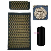 Essentialshouses Lotus gold set Acupuncture Massage Yoga Mat