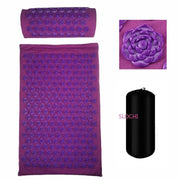 Essentialshouses Lotus purple set Acupuncture Massage Yoga Mat