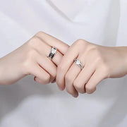 Essentialshouses Luxury AAA Zircon Couple Paired Ring