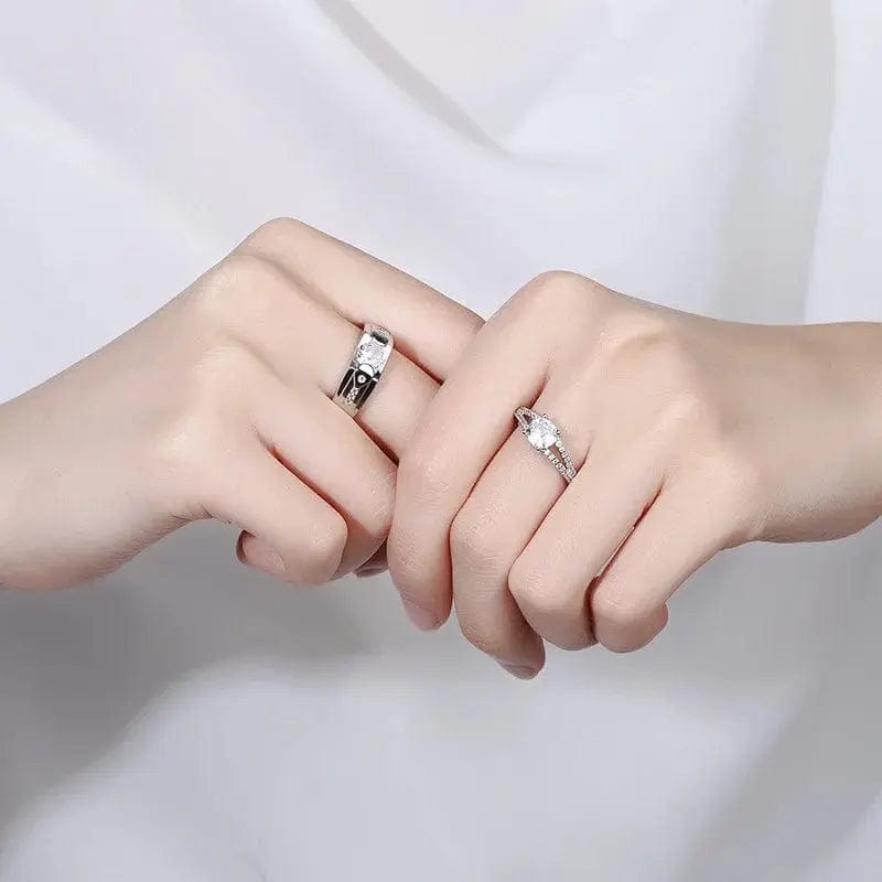 Essentialshouses Luxury AAA Zircon Couple Paired Ring
