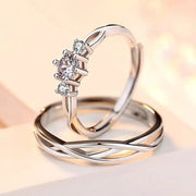 Essentialshouses Luxury AAA Zircon Couple Paired Ring