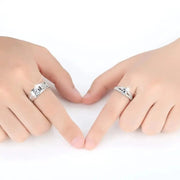 Essentialshouses Luxury AAA Zircon Couple Paired Ring