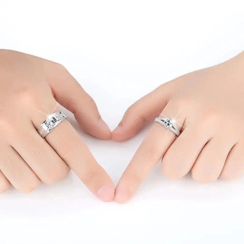 Essentialshouses Luxury AAA Zircon Couple Paired Ring