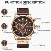 Essentialshouses Luxury Chronograph Quartz Watch