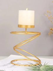 Essentialshouses 🕯️Luxury Gold Metal Candle Holder – Modern Decor