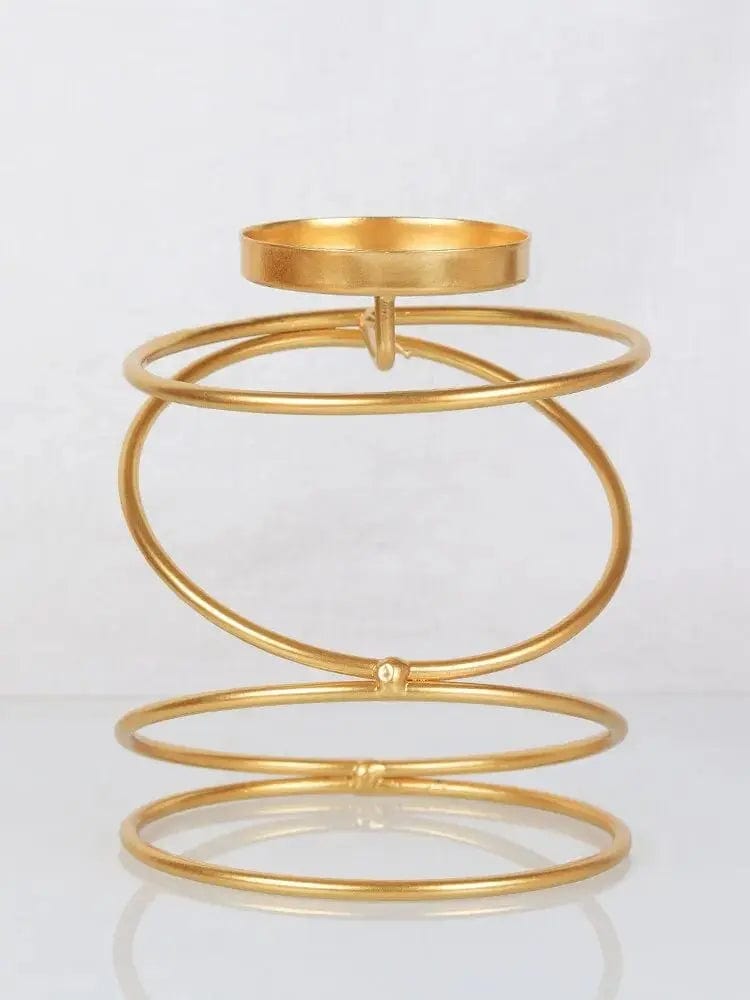 Essentialshouses 🕯️Luxury Gold Metal Candle Holder – Modern Decor