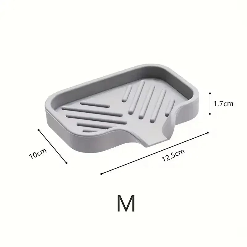 Essentialshouses M 3.9X4.9 inch Kitchen Faucet Splash Pad Silicone Sink Faucet Splash Guard Mat Sponge Drain Rack Countertop Soap Tray For Bath Kitchen Gadgets