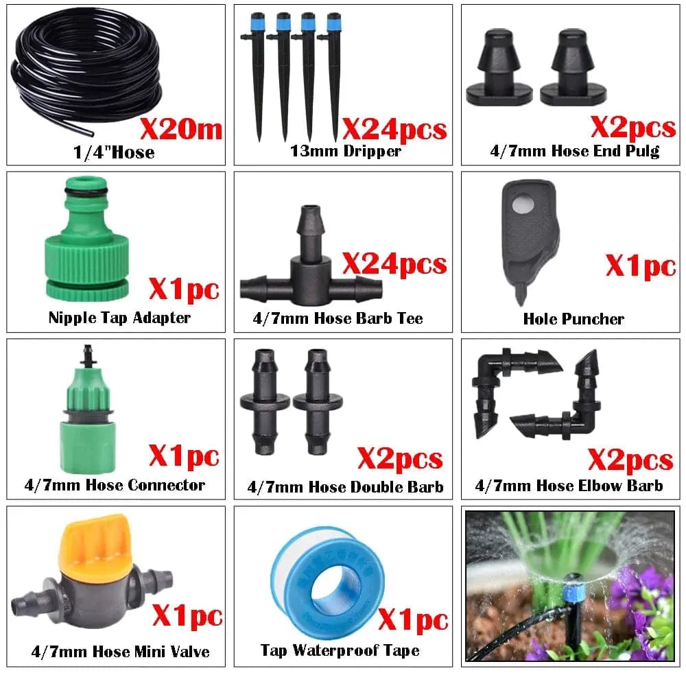Essentialshouses M20m Garden Automatic Watering Tool Set