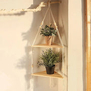 Essentialshouses 🧵Macramé Wall Hanging Shelf – Boho Decor