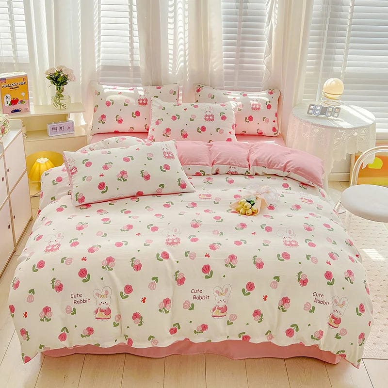 Essentialshouses mantameigui / Single 3pcs Floral Printed Bedding Set