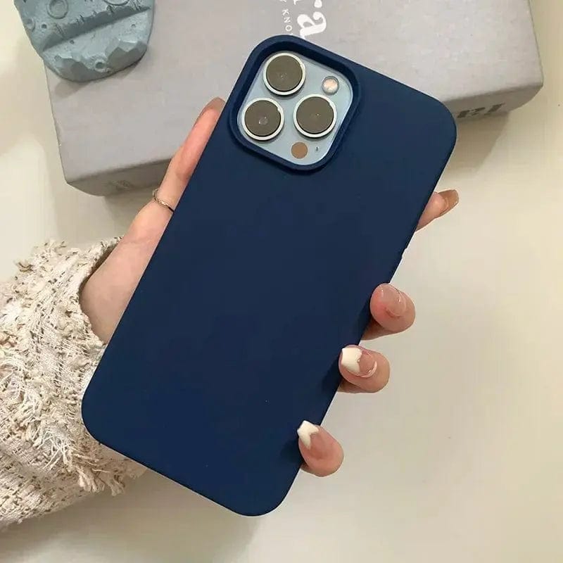 Dark Purple Liquid Silicone Phone Case - Essentialshouses