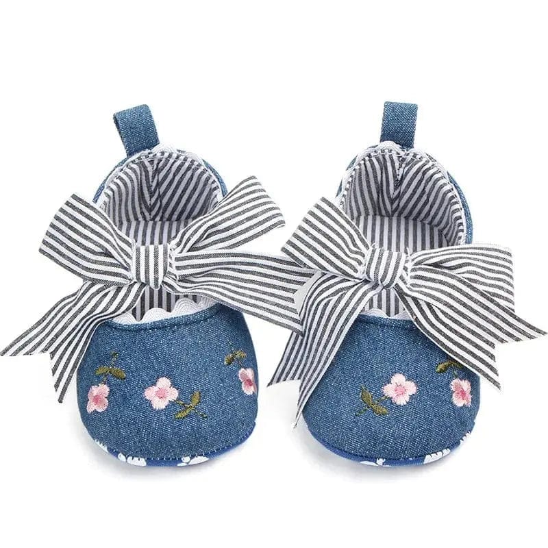 Baby Embroidered Soft Walker Shoes - Essentialshouses