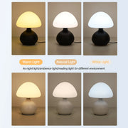 Essentialshouses Modern minimalist mushroom table lamp with three color switching and infinite dimming for home decoration atmosphere table lamp