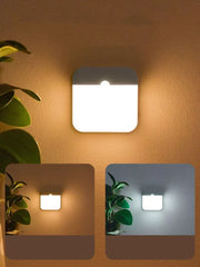 Essentialshouses Motion Sensor Light USB Night Light LED Lamp With Switch Rechargeable Inductor Lights For Kitchen Stairs Hallway Closet Bedroom