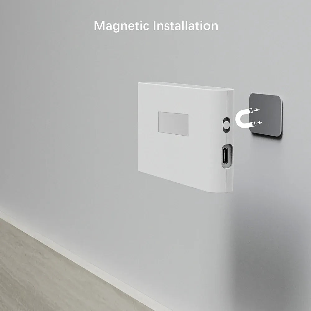 Essentialshouses Motion Sensor Smart Led Night Light, Square Lens Eye Protection Bedside Lamp,for Wardrobe,Living Room,Bedroom,Staircase,Camping