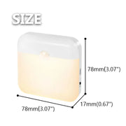 Essentialshouses Motion Sensor Step Light, USB Rechargeable Wireless LED Floor Lamp for Indoor Stairs Hallway Wardrobe Auto On/Off Night Lighting