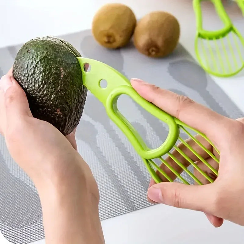 Essentialshouses Multifunctional 3 in 1 Avocado Slicer, Outdoor Home Kitchen Camping Accessories Tools