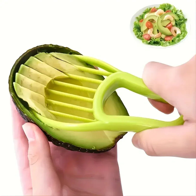 Essentialshouses Multifunctional 3 in 1 Avocado Slicer, Outdoor Home Kitchen Camping Accessories Tools