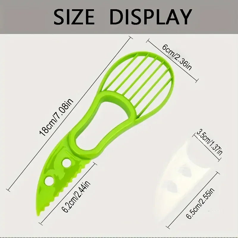 Essentialshouses Multifunctional 3 in 1 Avocado Slicer, Outdoor Home Kitchen Camping Accessories Tools