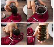 Essentialshouses Multifunctional PP Base egg cutter 2-in-1 stainless steel wire pull egg cutter for hanging high-quality kitchen accessory tools