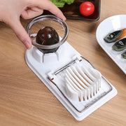 Essentialshouses Multifunctional PP Base egg cutter 2-in-1 stainless steel wire pull egg cutter for hanging high-quality kitchen accessory tools