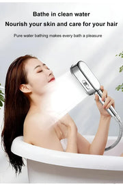 Essentialshouses New 3 Modes Shower Head High Pressure Spa Water Saving Hand-Held Water Purifier Filter Hose Bathroom Faucet Mixer Accessories