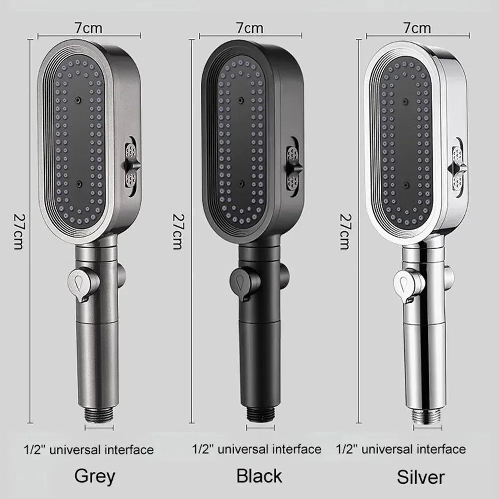Essentialshouses New 3 Modes Shower Head High Pressure Spa Water Saving Hand-Held Water Purifier Filter Hose Bathroom Faucet Mixer Accessories