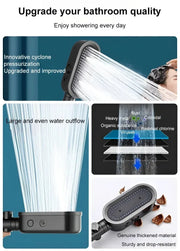 Essentialshouses New 3 Modes Shower Head High Pressure Spa Water Saving Hand-Held Water Purifier Filter Hose Bathroom Faucet Mixer Accessories