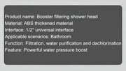 Essentialshouses New 3 Modes Shower Head High Pressure Spa Water Saving Hand-Held Water Purifier Filter Hose Bathroom Faucet Mixer Accessories