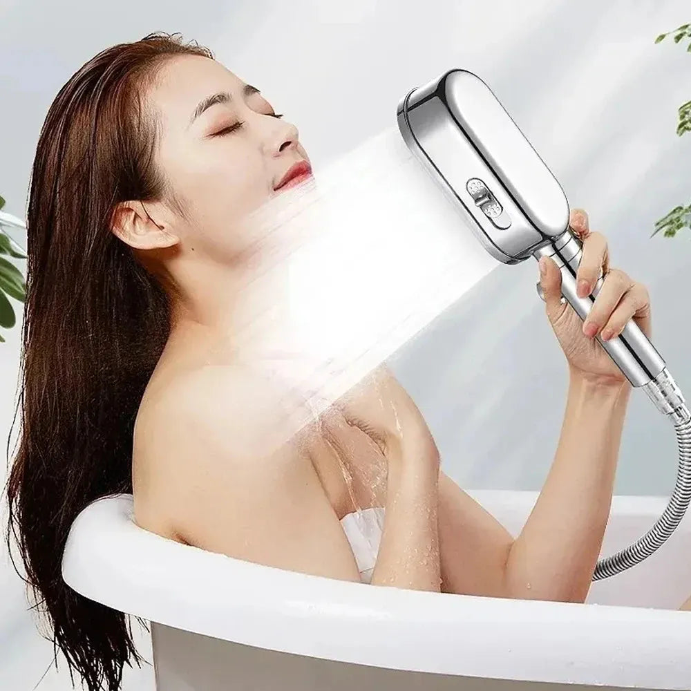 Essentialshouses New 3 Modes Shower Head High Pressure Spa Water Saving Hand-Held Water Purifier Filter Hose Bathroom Faucet Mixer Accessories