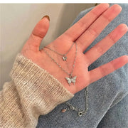 Essentialshouses New Shiny Butterfly Necklace