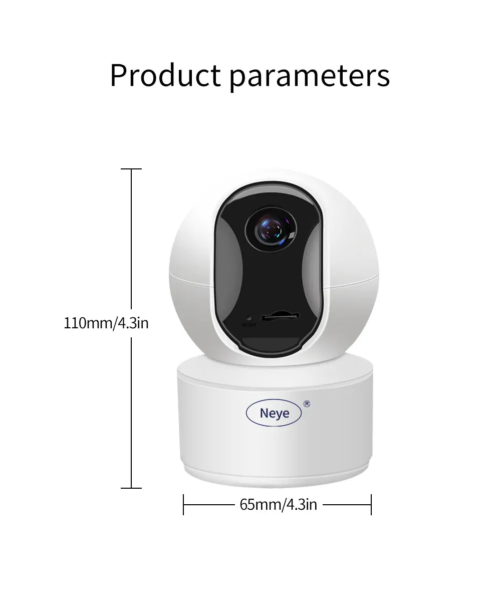 Essentialshouses Neye 8MP 4K PTZ WiFi Security Camera Home Indoor 10X Digital Zoom Camera AI Automatic Tracking CCTV Baby Monitor