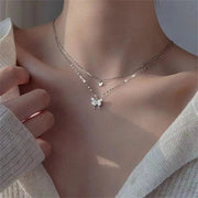 Essentialshouses NJ-418 New Shiny Butterfly Necklace
