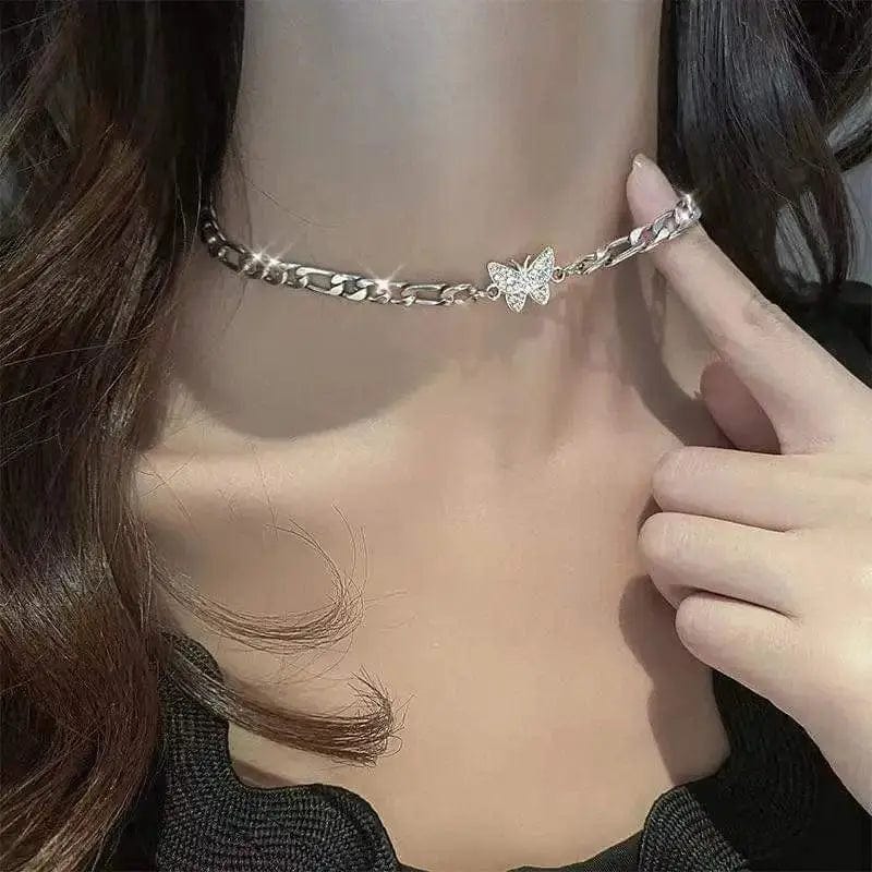 Essentialshouses NJ-422 New Shiny Butterfly Necklace