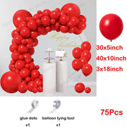 Essentialshouses No 12 / As picture Red Balloon Arch Kit