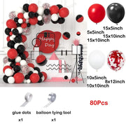 Essentialshouses No 15 / As picture Red Balloon Arch Kit