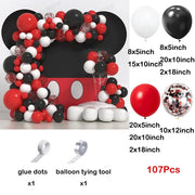 Essentialshouses No 17 / As picture Red Balloon Arch Kit