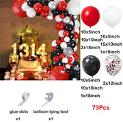 Essentialshouses No 20 / As picture Red Balloon Arch Kit