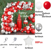 Essentialshouses No 25 / As picture Red Balloon Arch Kit