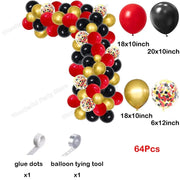 Essentialshouses No 27 / As picture Red Balloon Arch Kit