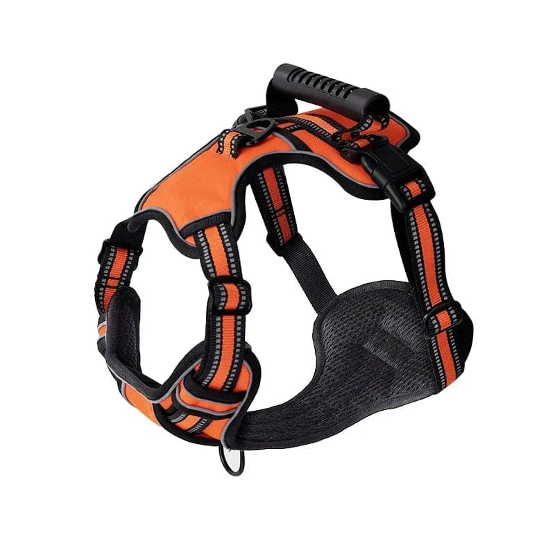 Essentialshouses Orange / M Dog Breathable Reflective Harness Vest
