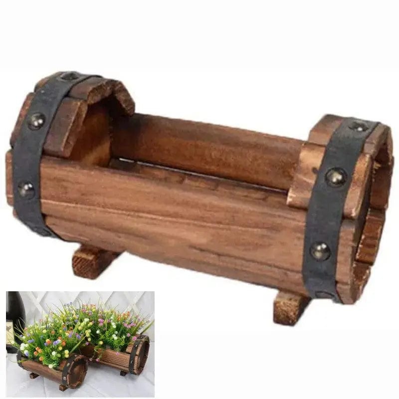 Essentialshouses Outdoor Garden Flower Wooden Pot