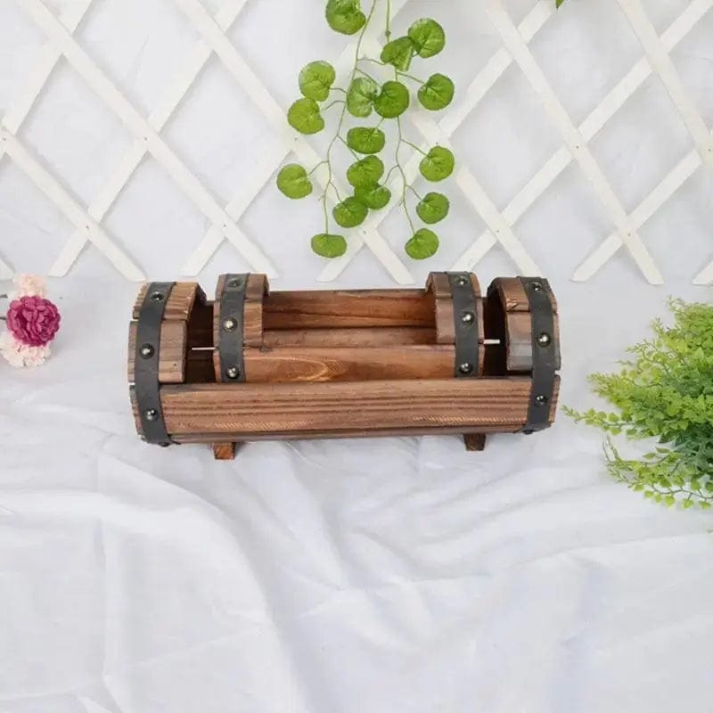 Essentialshouses Outdoor Garden Flower Wooden Pot