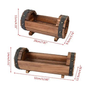 Essentialshouses Outdoor Garden Flower Wooden Pot