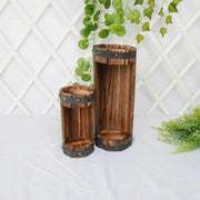 Essentialshouses Outdoor Garden Flower Wooden Pot