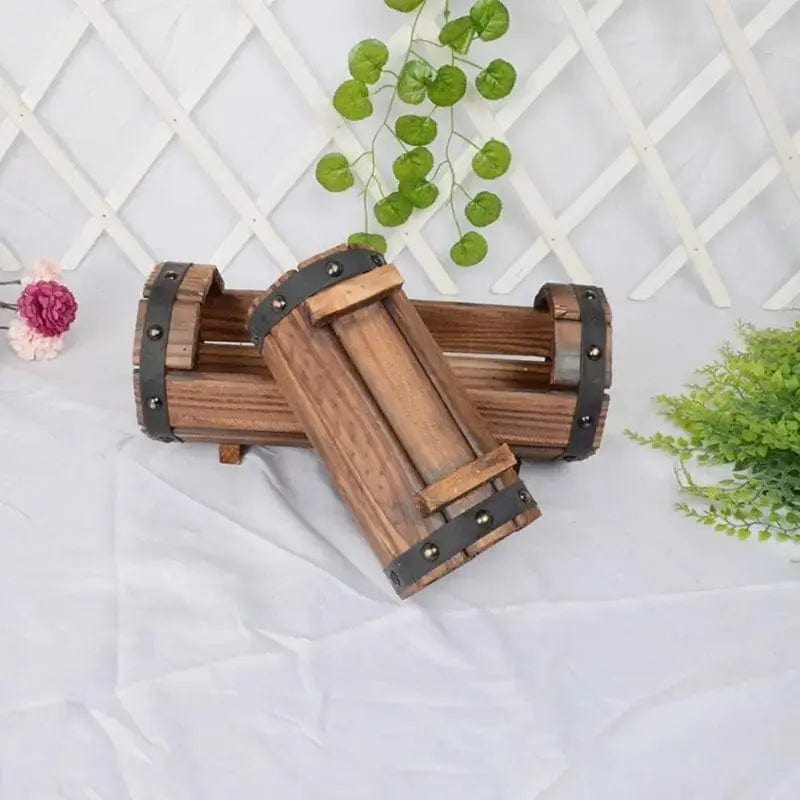 Essentialshouses Outdoor Garden Flower Wooden Pot