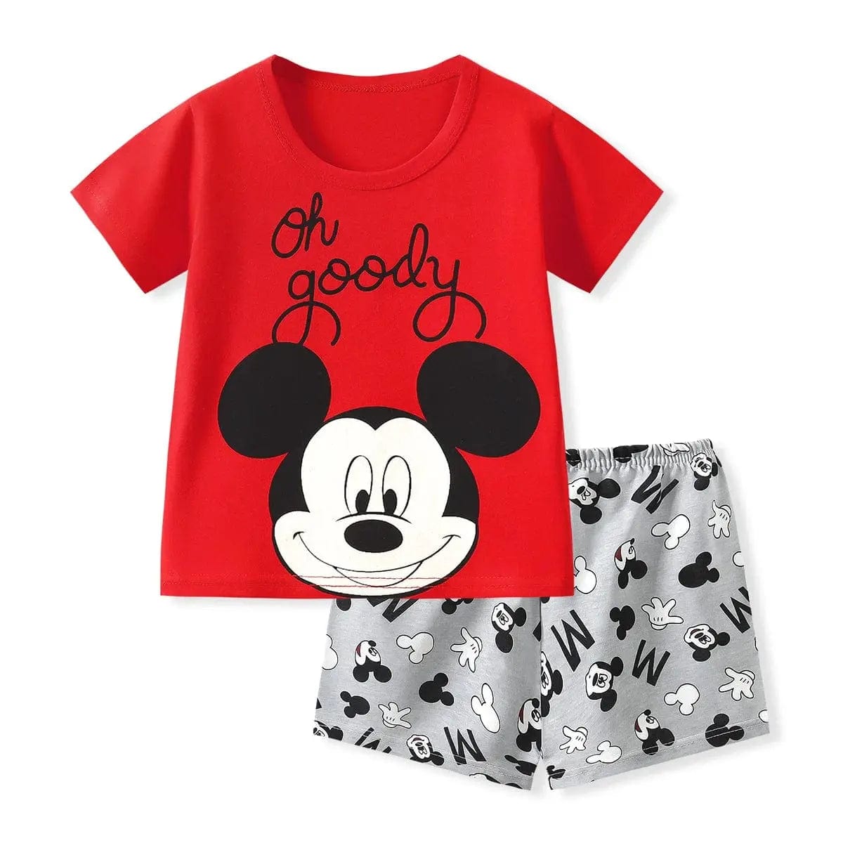 Kids Leisure Mickey Mouse Shirt Set - Essentialshouses